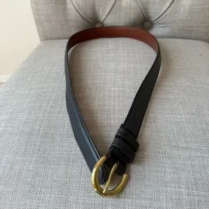 Coach | Accessories | Coach Navy Blue Leather Belt With Gold  display picture 1